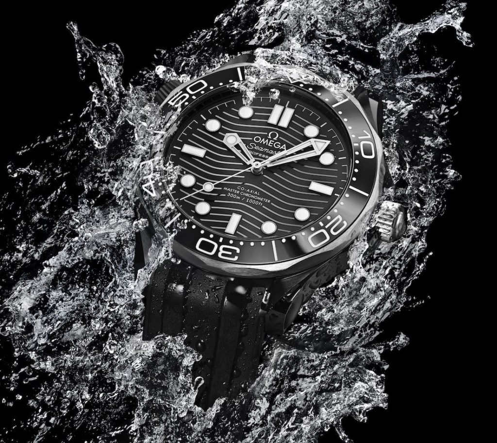 Omega Seamaster Diver 300M Replica En Cerámica Negra Y Titanio