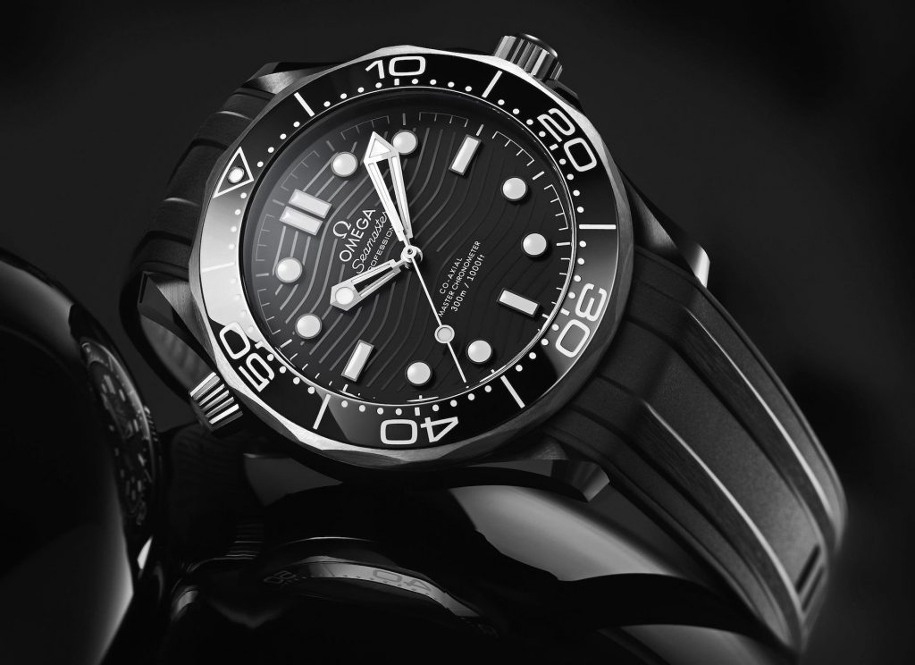 Omega Seamaster Diver 300M Replica En Cerámica Negra Y Titanio